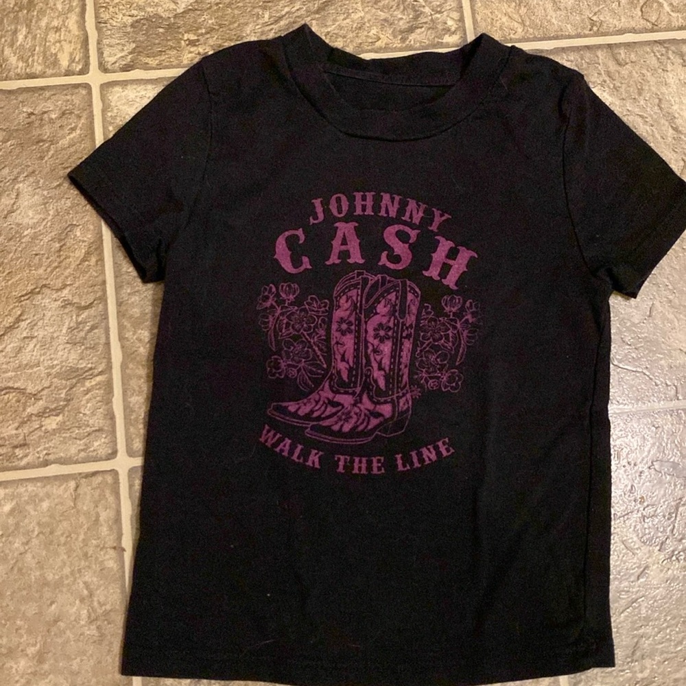 Toddler girl Johnny Cash Shirt